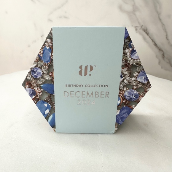 Bomb Party December She's Classic, Always Tanzanite Hoop Earrings RBP8495 NWT - Picture 7 of 7